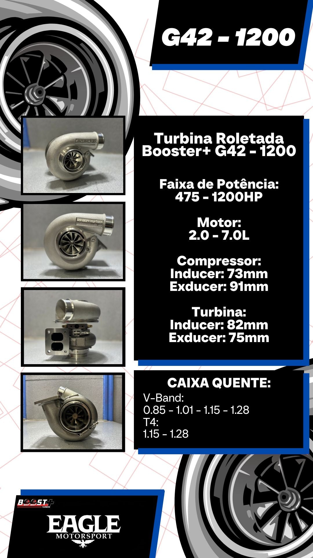 Turbina Roletada Booster+ G42 - 1200