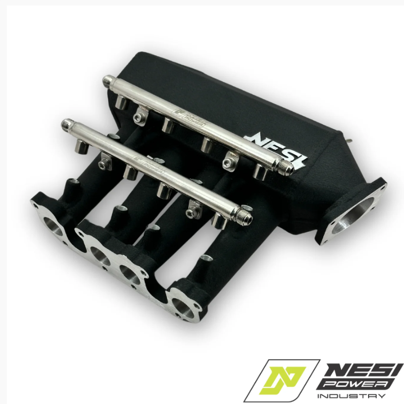 Coletor Singleplenum Vw Ap 8v Fluxo Cruzado Borboleta P/ Frente 8 Bicos - Preto Texturizado