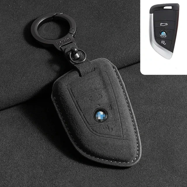 Capa de Chave de Camurça Bmw
