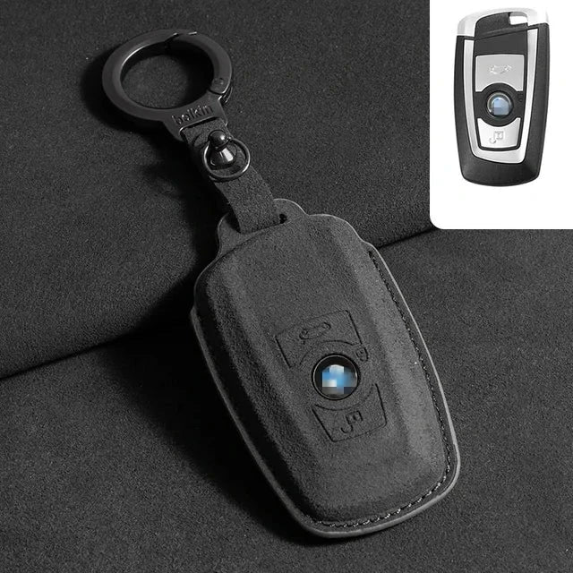 Capa de Chave de Camurça Bmw