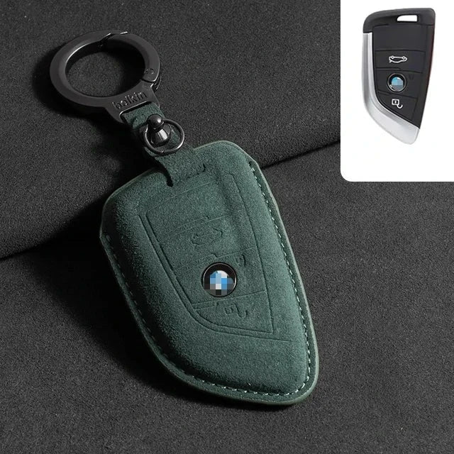 Capa de Chave de Camurça Bmw