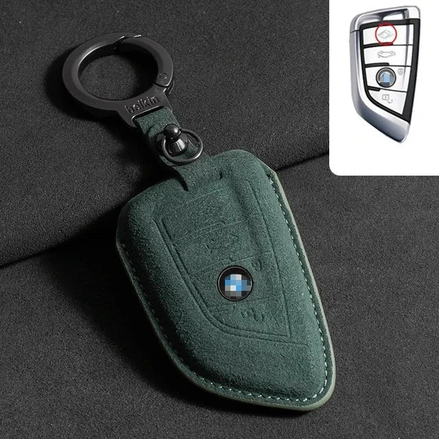 Capa de Chave de Camurça Bmw