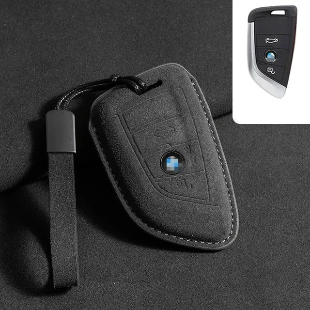 Capa de Chave de Camurça Bmw