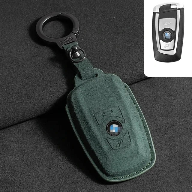 Capa de Chave de Camurça Bmw