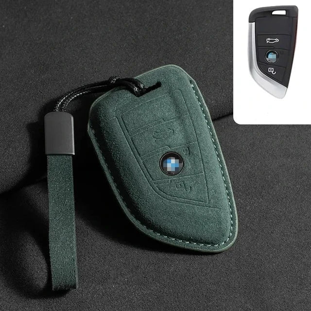 Capa de Chave de Camurça Bmw