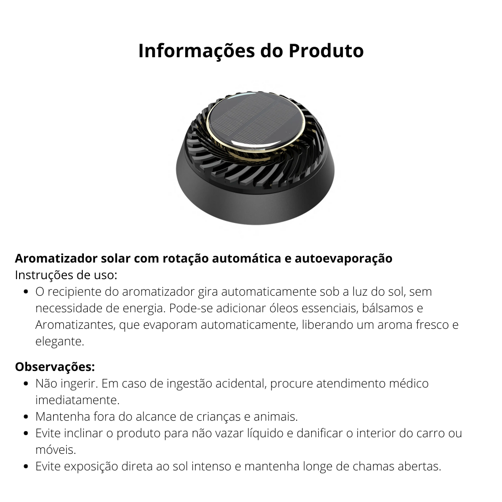 Aromatizador Solaris
