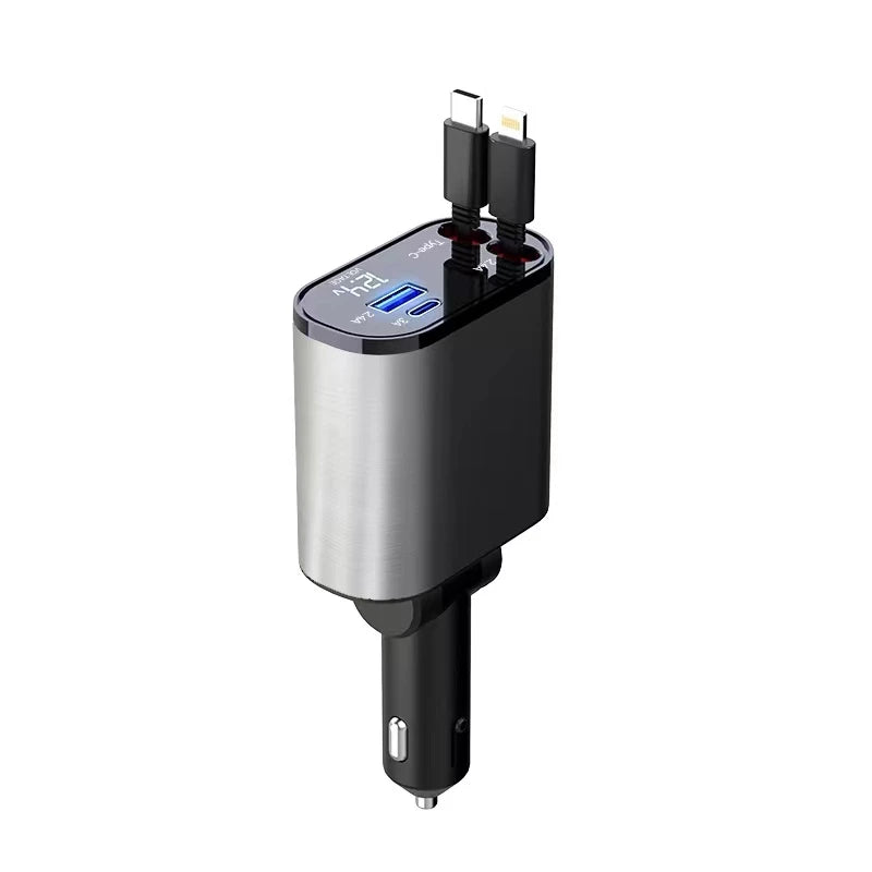 Carregador Usb Turbo Retrátil