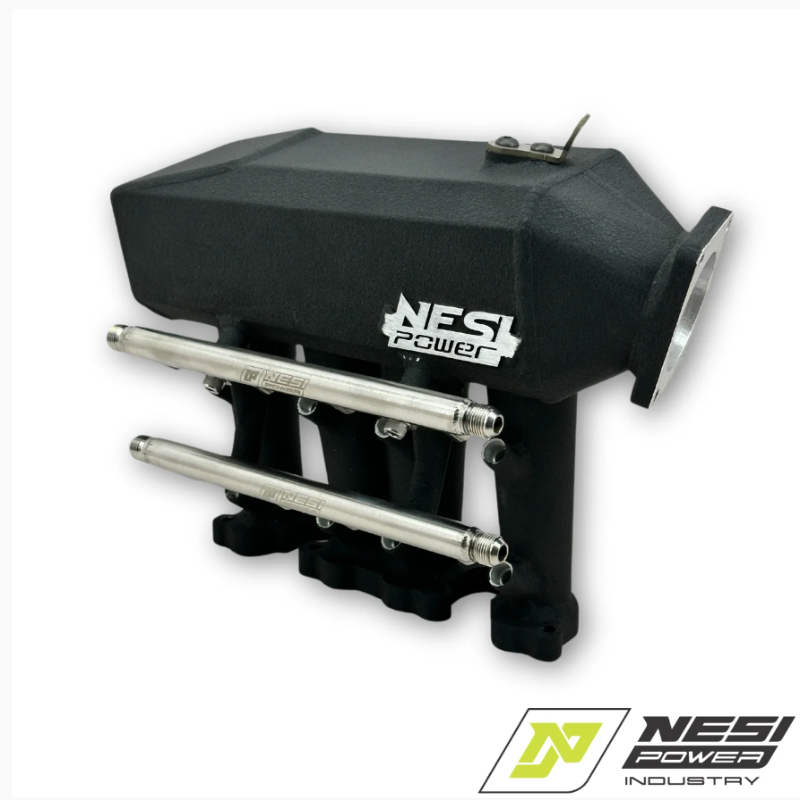 Coletor Singleplenum Vw Ap 8v Fluxo Cruzado Borboleta P/ Frente 8 Bicos - Preto Texturizado