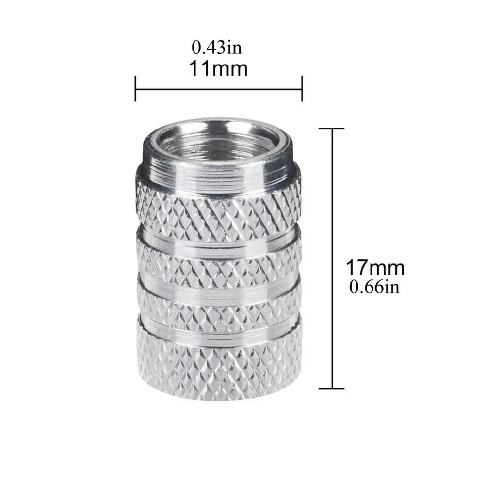 Tampa de Válvula de Pneu Em Aluminio