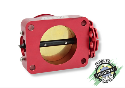 Corpo de Borboleta Padrão Ômega 60mm Tbi Billet Vermelho - Nesi Power