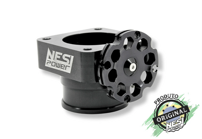 Corpo de Borboleta Padrão Golf Audi 55mm Tbi Billet Preto - Nesi Power