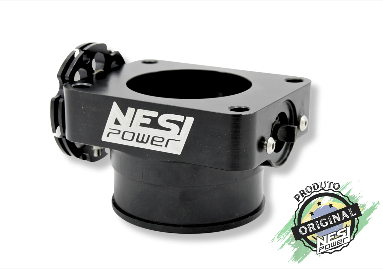 Corpo de Borboleta Padrão Ômega 60mm Tbi Billet Preto - Nesi Power