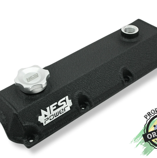 Tampa de Válvulas Vw Ap 8v - Preto Texturizado - Sem Suporte P/ Sensor