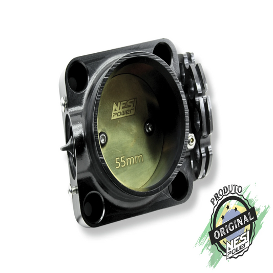 Corpo de Borboleta Padrão Golf Audi 55mm Tbi Billet Preto - Nesi Power