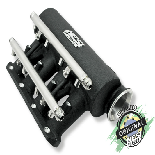 Coletor Dualplenum Vw Ap 16v 8 Bicos  Tbi 90mm - Preto