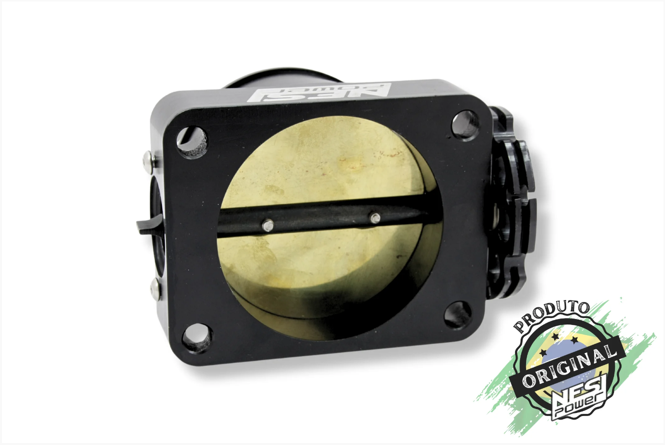Corpo de Borboleta Padrão Ômega 70mm Tbi Billet Preto - Nesi Power
