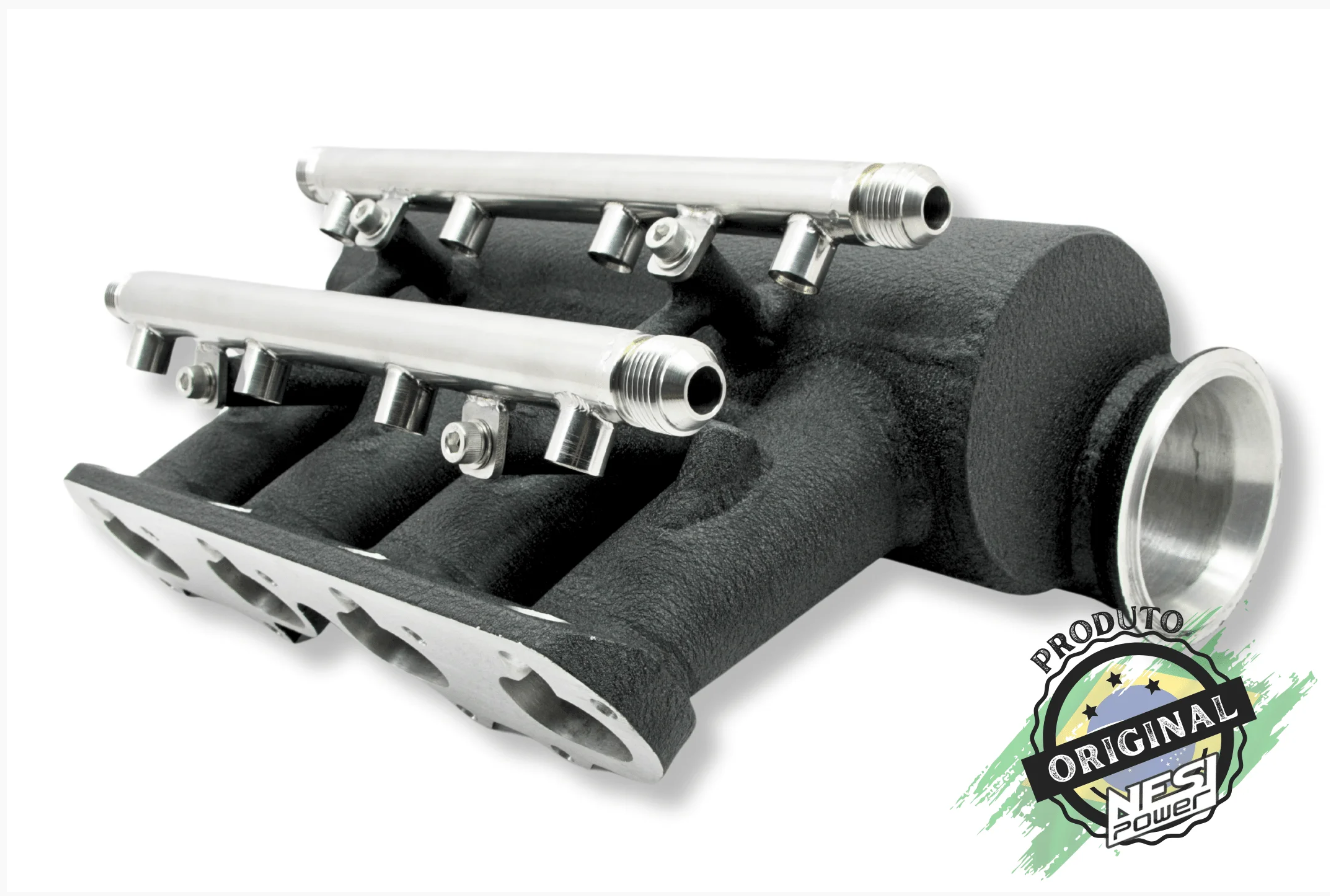 Coletor Dualplenum Vw Ap 16v 8 Bicos  Tbi 90mm - Preto