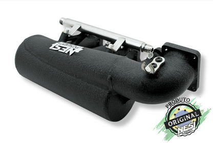 Coletor Dualplenum Vw Ap 8v Fluxo Cruzado Borboleta para Frente 4 Bicos -  Preto Texturizado