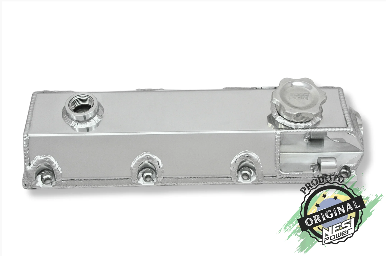 Tampa de Válvulas Vw Ap 8v - Polida - Com Suporte P/ Sensor
