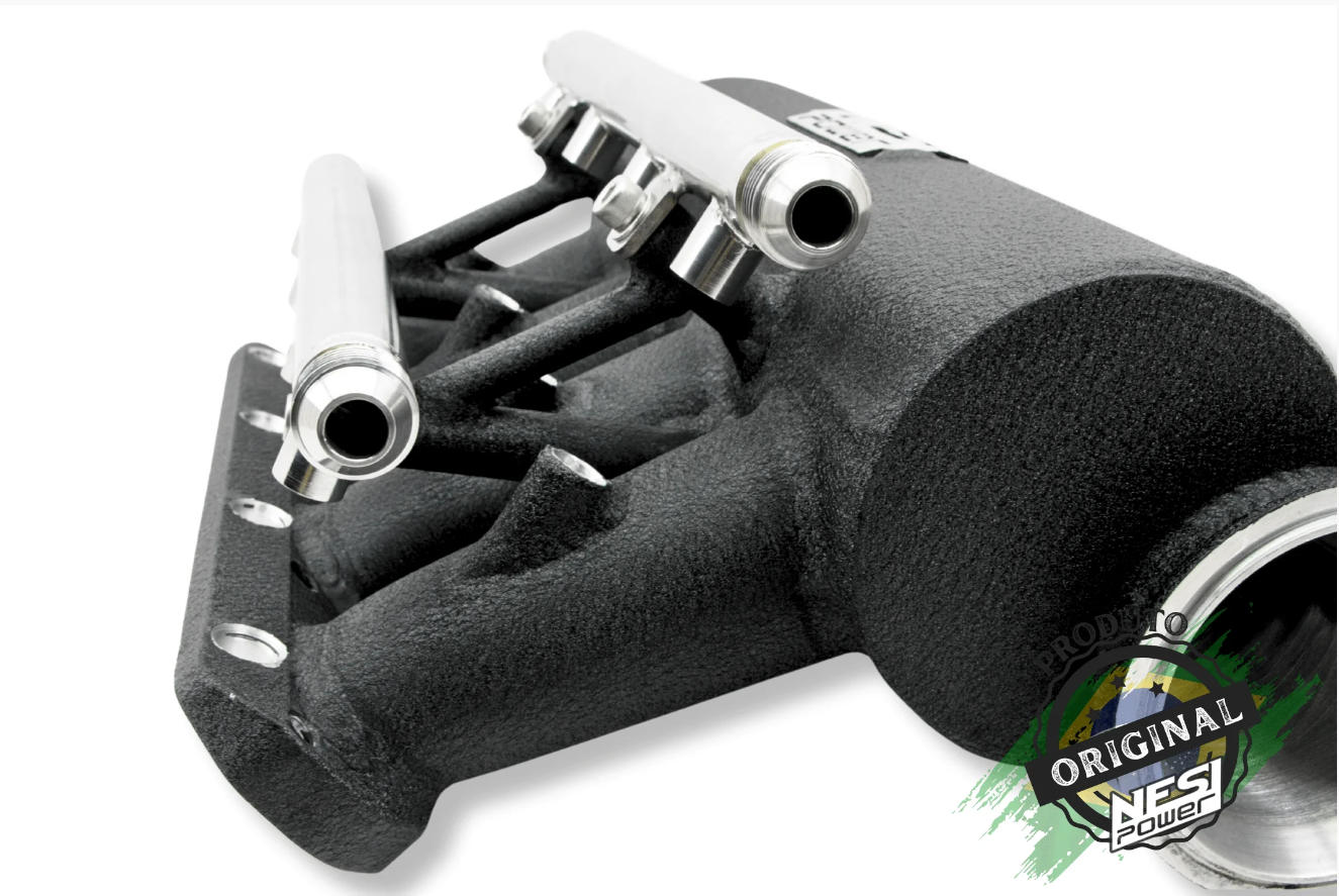 Coletor Dualplenum Vw Ap 16v 8 Bicos  Tbi 90mm - Preto