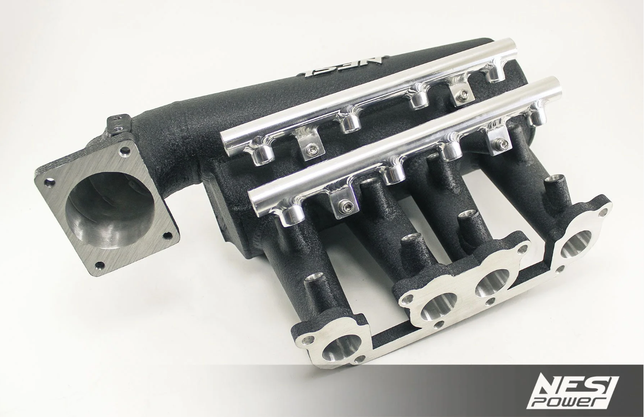 Coletor Dualplenum Vw Ap 8v Fluxo Cruzado Borboleta para Trás 8 Bicos -  Preto Texturizado