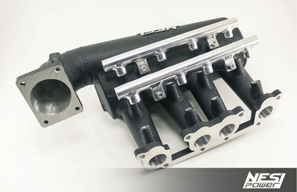 Coletor Dualplenum Vw Ap 8v Fluxo Cruzado Borboleta para Trás 8 Bicos -  Preto Texturizado