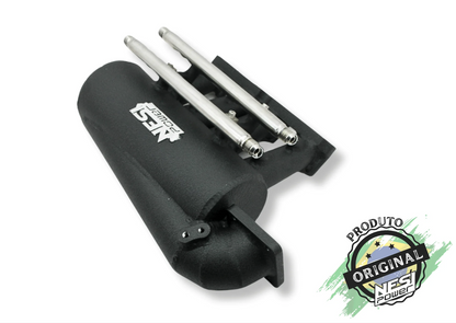 Coletor Dualplenum Vw Ap 8v Unilateral Borboleta para Frente 8 Bicos - Preto Texturizado