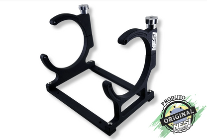 Suporte Cilindro Nitro Simples Preto Texturizado