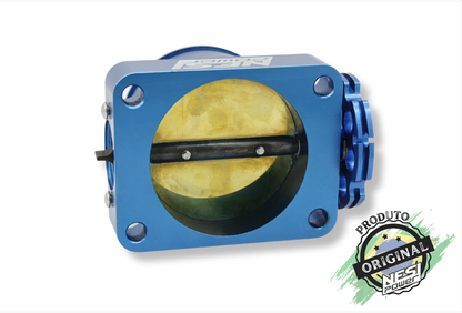 Corpo de Borboleta Padrão Ômega 70mm Tbi Billet Azul - Nesi Power