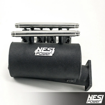 Coletor Dualplenum Vw Ap 8v Unilateral Borboleta para Frente 8 Bicos -preto Texturizado