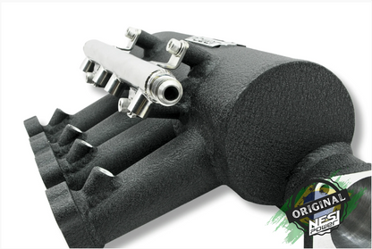 Coletor Dualplenum Vw Ap 8v Fluxo Cruzado Borboleta para Frente 4 Bicos -  Preto Texturizado