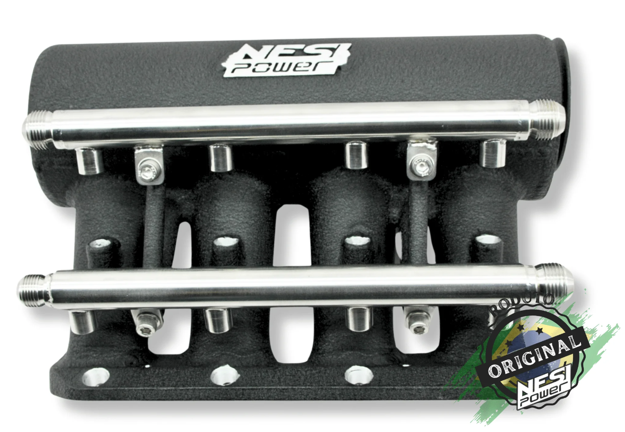 Coletor Dualplenum Vw Ap 16v 8 Bicos  Tbi 90mm - Preto