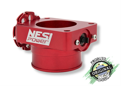 Corpo de Borboleta Padrão Ômega 60mm Tbi Billet Vermelho - Nesi Power