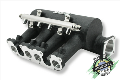 Coletor Dualplenum Vw Ap 8v Fluxo Cruzado Borboleta para Frente 4 Bicos -  Preto Texturizado
