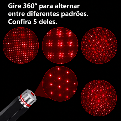 Mini projetor de estrelas USB