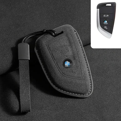 Capa de Chave de Camurça Bmw