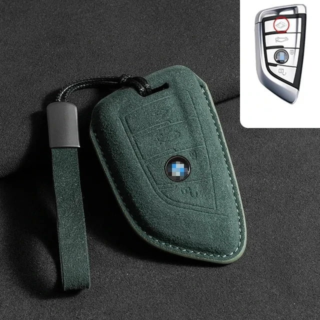 Capa de Chave de Camurça Bmw