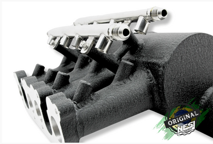 Coletor Dualplenum Vw Ap 8v Fluxo Cruzado Borboleta para Frente 8 Bicos -  Preto Texturizado