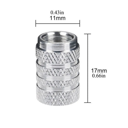 Tampa de Válvula de Pneu Em Aluminio